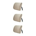 thumbnail image 3 of Transemion Relieve Back Pain Memory Cotton Lumbar Support Pillow Wide Application light brown 33x32x10cm 3Set, 3 of 6