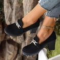 thumbnail image 2 of Mepaouo Chunky Loafers for Women Platform Suede Penny Womens Loafer Dressy Slip on Casual Office Work Shoes, 2 of 8