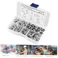 thumbnail image 4 of IFANLANDOR 130 Pieces Stainless Steel Screws Nut And Bolt Kit Round Head For General Use, 4 of 7