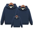 thumbnail image 1 of Primavera Otoño Familia Trajes a juego Suéter Padre Madre Hijo Hija Ropa Mamá Papá Niño Niña Sudadera con capucha sólida Chaquetas familiares Niños (130) Gao Jinjia LED, 1 of 2