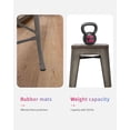 thumbnail image 2 of FDW Stackable Backless Bar Stool, Bronze (Set of 4), 2 of 7