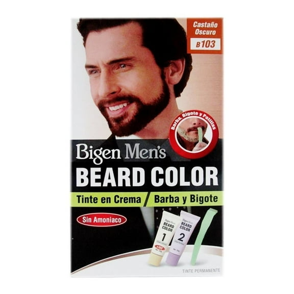 Tinte para cabello Bigen Men´s Beard Color castaño oscuro B103