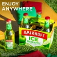 thumbnail image 4 of Smirnoff Ice Green Apple, 6 pack, 11.2 fl oz Bottles, 4.5% ABV, 4 of 9