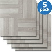 Achim Nexus Ash Grey Wood (5 Cartons-100 Tiles) 12x12 Self Adhesive Vinyl Floor Tile- 100 sq. ft.