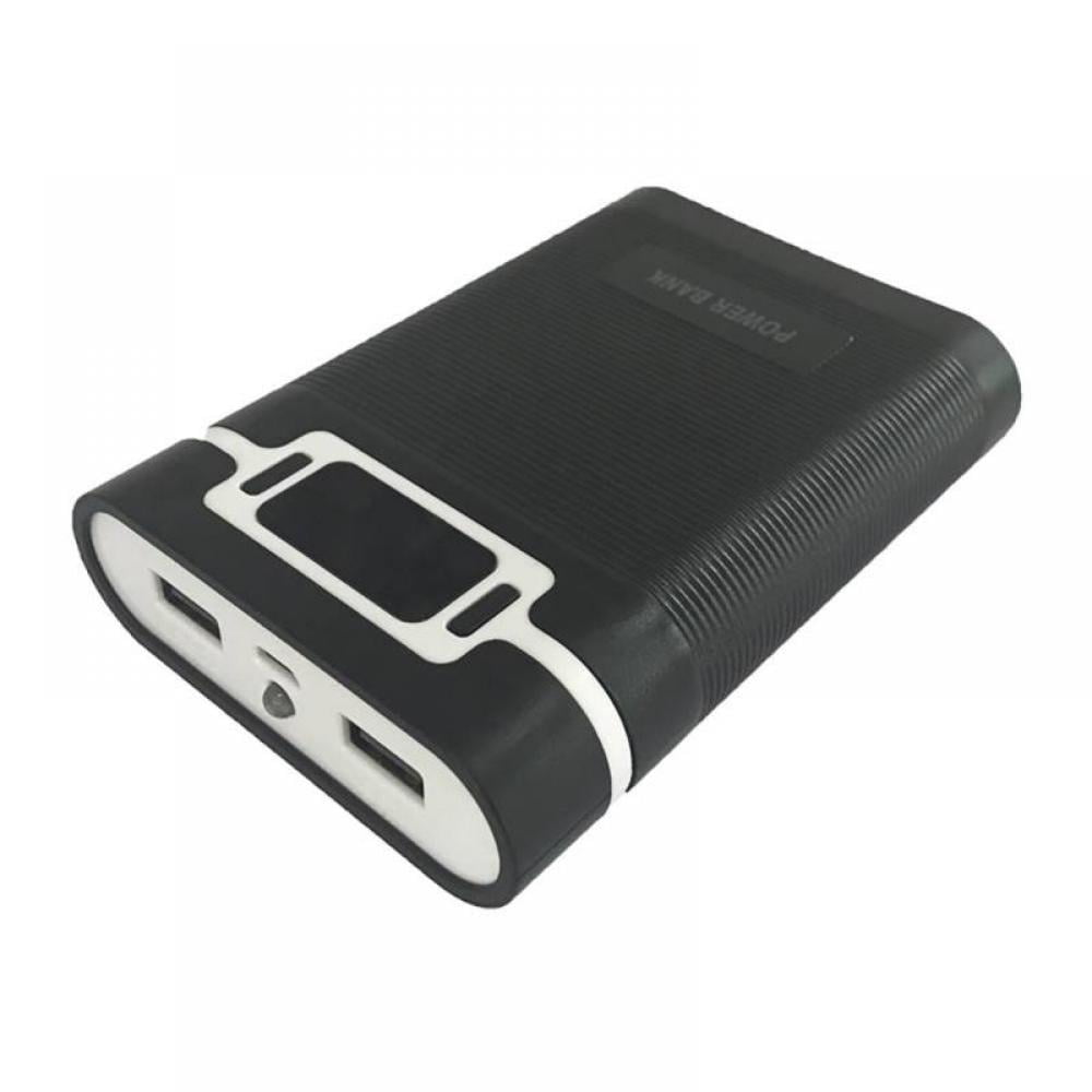 4x18650 Dual USB Ports LED Display 10000mAh Battery Fall Power Bank Box DIY 
