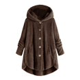 thumbnail image 2 of Sudadera De Felpa Con Botones De Ambos Lados Europeos Americanos Casuales Para Mujerpangjing, 2 of 3