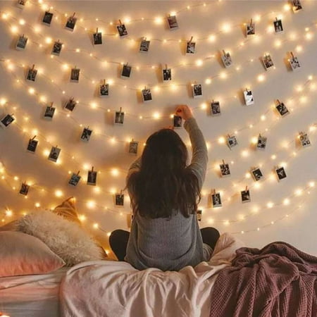 Indoor Led Fairy Lights 10M 100LEDs USB Copper Wire Warm White LED String Lights Indoor Outdoor Christmas Decor Fairy Lights ()