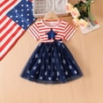 thumbnail image 2 of Vividxx Girls Dresses Casual Summer Striped Red Tutu Dress With And Bow For Infants 1-6 Years Comfortable Elastic Play Outfits Sets O-Neck Holiday Dailywear, 2 of 5