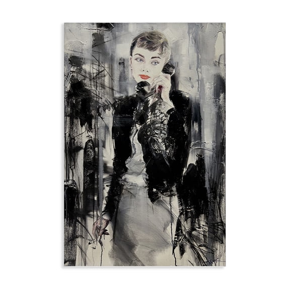 Stupell Industries Art Deco Classic Beauty Fashionista Canvas Art, 16 x 24, by Lucille Lee