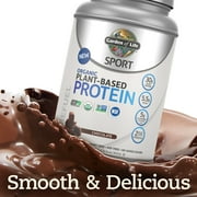 Garden of Life SPORT Organic Plant-Based Protein Powder, Chocolate, 19 Servings