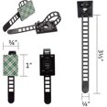 thumbnail image 4 of 50 bridas adhesivas para cables, ajustables, de nailon (negras), 4 of 4