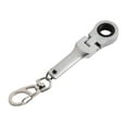 thumbnail image 3 of Bgsha Small 10mm Ratchet Spanner Portable Wrench with Key Chain 180 Degree Rotatable, 3 of 9