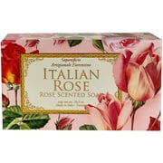 Bar Soap by Saponificio SE33Artigianale Fiorentino- Tuscan Roseto Italian Rosa Rose Scented Soap All Natural Bath Cleanser 10.5 Ounce