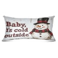 thumbnail image 4 of Pillow Case Plush Pillow Lovely Snowman with Hat Case standard size/King size/Queen size Bed Pillow Pillowcases, 4 of 9
