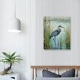 thumbnail image 3 of Creowell Blue Heron Standing on The Lake Bird Animal Poster Canvas Print Painting Picture Wall Art Home Hallway Bedroom Living Room Decor (16x20 in/12x16 in), 3 of 4