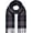 Navy Plaid, variant on Classic Buffalo-Check Narrow Scarf for Women Men Winter Scarves Scottish Tartan Plaid Scarf Soft Warm Feel 14X78in