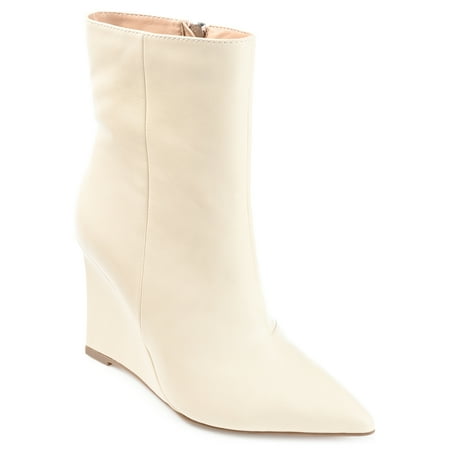 

Journee Collection Womens Glorria Tru Comfort Foam Inside Zip Wedge Booties