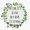 1pcs, variant on In Christ Alone Faith Hope Wreath Emblem Slogan Vinyl Sticker