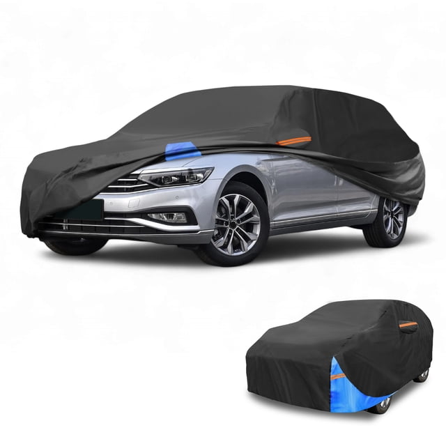 Cubierta de Automóvil Universal Impermeable para Todo Clima Protección Exterior Completa Anti-UV Sol Lluvia