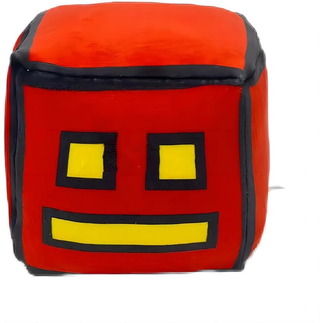 Peluche de Geometry Dash de 12 cm, ideal para videojuegos, ideal como regalo de cumpleaños infantil.