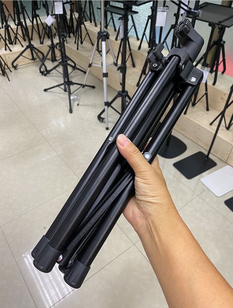 Four legged Hose Microphone floor stand Stand. from 24" to 67"Extendable Height with Adjustable Angle. Comes with a storage bag for easy carrying and 2 Mic Clips.for Singing Performance and Podcast