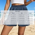 thumbnail image 3 of Zynoxe Shorts for Women with Button Pockets Lightweight Breathable Cotton Linen Shorts Comfort Elastic Waistband Mid-Thigh Wide Leg Shorts Relaxed Loose Fit Solid Color Summer Beach Shorts S, 3 of 7