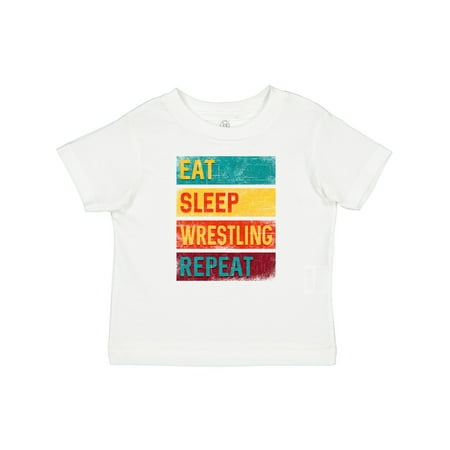

Inktastic Eat Sleep Wrestling Repeat Gift Baby Boy or Baby Girl T-Shirt