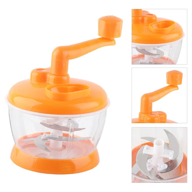 Manual Meat Grinder, Small Manual Vegetable Grinder Kitchen Cooking Tool PP Stainless Steel Compact Portable Food Vegetable Grinder for Kitchen Restaurant