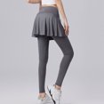 thumbnail image 3 of MKLEKYY Leggings deportivos de dos piezas para mujer, de secado rápido, elásticos, de cintura alta, para levantamiento de pesas, correr, yoga y fitness., 3 of 4
