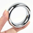 thumbnail image 4 of 1.75" 2" Thick Heavy Stainless Steel Metal Silver Cock Ring Male Penis Enhancer, 4 of 8
