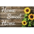 thumbnail image 2 of Sunflower Welcome Doormat Summer Door Mat, 17 X 29 Inch Wood Background Flower Spring Summer Decorative Home Sweet Home Entrance Mat Non-Slip Backing Floor Mat for Kitchen Bathroom, 2 of 6