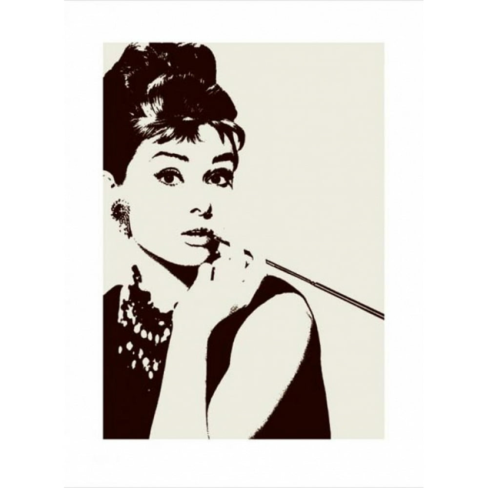 Audrey Hepburn Cigarello Poster 24 X 32