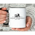 thumbnail image 1 of Personalized Logo Coffee Mug Custom Logo Mug with Logo, Company Logo Mug, Business Logo Mu - As Picture - 11Oz, 1 of 4
