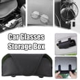 thumbnail image 3 of Car Multi-Functional High-Grade Leather Glasses Holder Glasses Automotive I _ }ψ, 3 of 8
