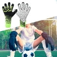thumbnail image 1 of Guantes deportivos Sharpla para adultos transpirables con agarres fuertes fútbol negro y verde, 1 of 8