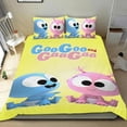 thumbnail image 1 of Divertido Bebé GooGoo y GaaGaa Conjunto de sábanas temático, trío de piezas, cómodo y amigable con la piel, diseño único, regalo de decoración para el hogar para familiares, amigos y fans,140cm *210cm, 1 of 6
