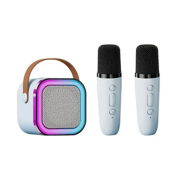Portable Karaoke Microphone Speaker Set Superior Sound Quality Long Playback Time Suitable for Kids Adults Birthday Gifts