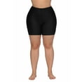thumbnail image 4 of Asoul Women's Plus Size Swimsuit Bottom Solid Color Bathing Suit Turnks Board Short, 4 of 8