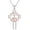 Peace Cross, variant on Peace Angel Cross Necklace for Women Sterling Silver Peace Sign Cross Necklaces Heart Love Jewelry