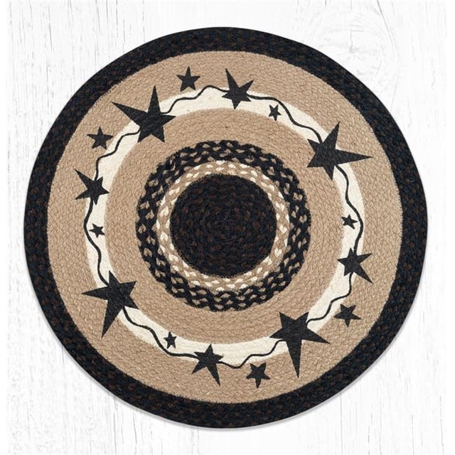 Capitol Importing 66-313PSB 27 x 27 in. RP-313 Primitive Stars Round Patch, Black