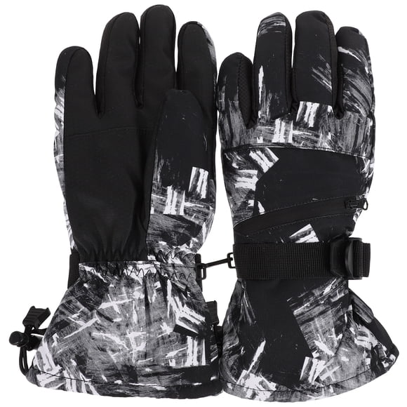 1pair Winter Skiing Gloves Waterproof Outdoor Gloves Practical Windproof Gloves
