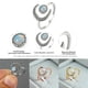 thumbnail image 5 of Jumpingount Aberturas Anillo Circón Joyería Mujer Hombre Vintage Encanto Romántico Dulce Dedo Moda Metal Brillo Regalo de lujo Ropa, zapatos y accesorios Miscelánea Oro rosa Jumpingount AP015202-02, 5 of 6