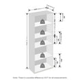 thumbnail image 3 of Furinno GEHRY 5-Tier Media Storage with AdJUSTable Shelves in Blackwood, 3 of 6