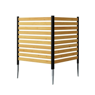 42in H x 38in W (2 Panels) No Dig Enclo Charleston Cedar Wood Privacy Screen, Ideal Outdoor Privacy Wall, Pool Equipment Enclosure, Trash Can Enclosures, Air Conditioner Fence, EC18009