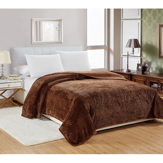 Ultra Cozy Plush 100% Hypoallergenic Fleece Throw Blanket Covers - Assorted Colors & Sizes