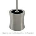 thumbnail image 4 of Bath Bliss Hour Glass Shaped Stainless Steel Toilet Brush and Holder, 4 of 9