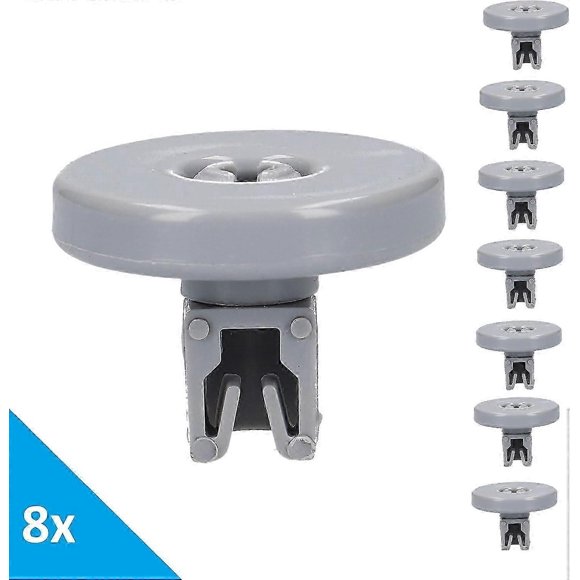 \u200b8x Dishwasher Lower Basket Castor Wheels - Replacement Parts for AEG Electrolux 50286965004 & 502869500/4 Models_CP_Cheap Gifts Great Gift