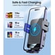 thumbnail image 5 of Cargador de coche inalámbrico MOKPR de carga rápida de 15 W para iPhone/Samsung, 5 of 7
