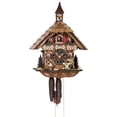 thumbnail image 1 of Cuckoo Clock Black Forest house with moving wood chopper, 1 of 1