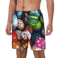 thumbnail image 2 of Balery Easter Egg Mens Swim Trunks Swim Shorts for Men Quick Dry Inseam Beach Shorts with Compression Liner Pocket-Large, 2 of 9